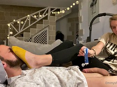 Emmy Feet Socks Smelling Feet Handjob