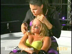 Girls wrestling, kink, barefoot wrestling