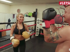 Gina Valentina & her friends get wild with trainer's big dick