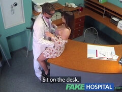 Sabina Black's fakehospital pov exam relieves her curvy patient's back pain