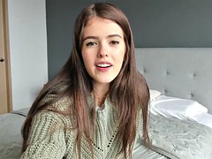 Tussi, Braunhaarige, Süss, Latina, Masturbation, Solo, Titten, Netzkamera