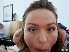 Avsugning, Brunett, Snopp, Handjobb, Hardcore, Hd, Milf, Suger