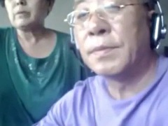 Asian Granny And Hubby Cam Sex