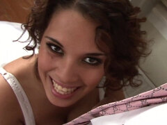 Curly-haired bride Renae Cruz gets fucked good and proper