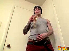 Jizz shot, tattoo, solo