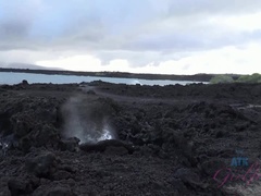 Strand, Blotting, Kyssing, Utendørs, Offentlig, Røyker, Kikker, Våt