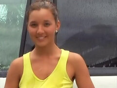 Young babe Cameo Outdoor Car Wash - brunette teen