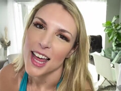 Joslyn jane - blonde mom wife with saggy tits in POV blowjob & hardcore