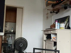 Bundão, Clitóris avantajado, Peitos grandes, Fêmea, Hermafrodita, Latina, Masturbação, Solo chão