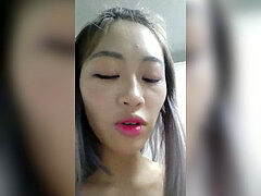 Ashy Hair Chinese cam chick Live BG demonstrate 5