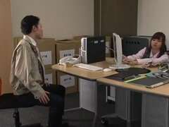 Gorgeous oriental mom Yurina Aizawa performing in handjob XXX video at workplace