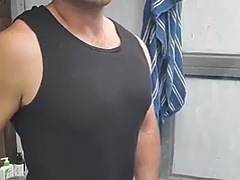 Большой член, Геи, Белье, Мастурбация, Мускулы, Масло, Душ, Соло
