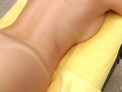 Erótico, Beijar, Massagem, Natural, Óleo, Ao ar livre cartaz de rua outdoor, Piscina