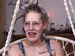 Ersties - Fetish girl Ines masturbates in the house