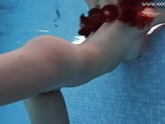 Hot Spanish & Russian teenage in the pool naked
