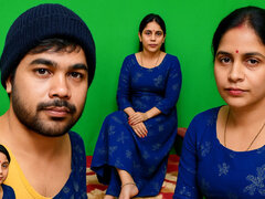 Iso kaunis nainen, Pariskunta, Kotitekoinen, Intialainen, Ulkona, Pillu