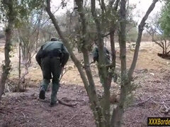 Taylor sucks Border Patrol officer dick