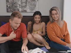 アメリカ人, フェラチオ, 女 人男 人, ハードコア, Hd, 怪物, 現実, 三人