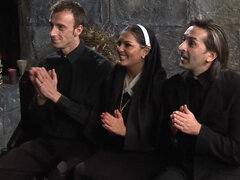 Cock hungry nuns invite priests to exciting group action