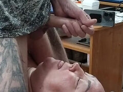 Blasen, Sperma im mund, Schwanz, Hd, Reif, Mutti, Sperma, Stiefmutter