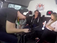 Sex in the car with teens Eveline Dellai and Silvia Dellai