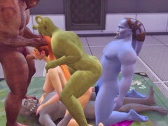 Star wars parody, alien, raunchy