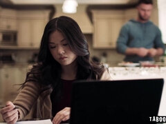 アジア人, ブロンド, 指いじり, Hd, なめる, オマンコ, ティーン, 三人