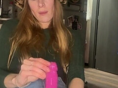 18 años, Amateur, Rubia, Consolador, Pajear, Adolescente