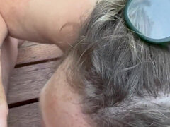 Amaterji, Fafanje, Zunanji izliv, Zrela, Milf, Naravne joške, Zunaj, Žena