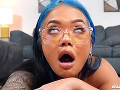 Petite Hottie (Eden Ivy) Squirts On (Vince's) Cock Before She Fills Her Mouth With His Cum