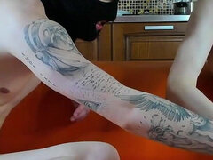 Enthousiasteling, Grote lul, Condoom, Homo, Handbeurt