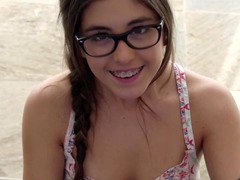 Nice-looking looking 18-19 y.o. honey gets nailed by a porn stud so well