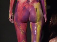 Erica And Karolina Body Painting