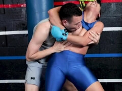 Kickboxer shows strength during training and passion during sex