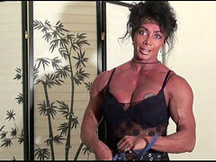 Big biceps, fitness milf, female biceps