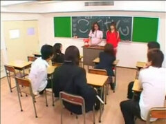 Ázsiai, Diákotthon, Csoportos kefélés, Csoport, Japán, Tini