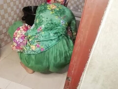 18, 浴室, デカ尻, デカパイ, 指いじり, 自家製, インド人, シャワー