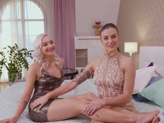 Billie Star Invites Marilyn Sugar for "The Kinky Interview" about her preference on Sapphic hard sex - Billie star