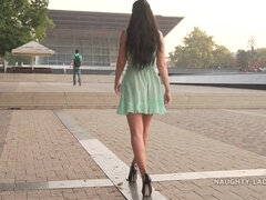 デカパイ, 巨乳な, 露出狂, 淫乱熟女, 自然山雀, アウトドア, 公共, オッパイの