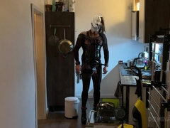 Σαδομαζοχιστικό, Σαδομαζοχιστικό, Μελαχροινή, Φετιχ, Ηδ, Κουζίνα, Σκλάβος, Παιχνίδια