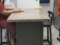 Amatør, Par, Latinsk, Lille kvinde, Teenager, Onkel