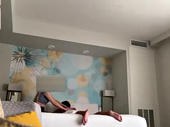 デカチン, ブロンド, フェラチオ, ヨーロピアン, 露出狂, 手コキする, ホテル, マッサージ