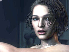 Resident Evil three Remake bare Jill Final manager Fight and Ending Scene