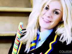 Blondin, Universitet, Söt, Mat, Solo, Uniform