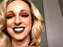 デカパイ, フェティッシュ, 淫乱熟女, 喫煙, 一人, オッパイの