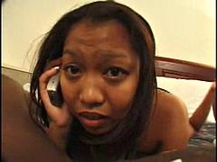 Asiatisk, Stor kuk, Svart, Avsugning, Otrohet, Ebenholts, Mellanrasig