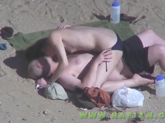 Playa, Mamada, Atragantadas, Hd, Al aire libre, Público, Espía