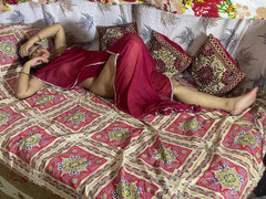 크고 아름다운 여자, 커플, 주부, 인도인, 나이든, 임신한, 보지, 타는