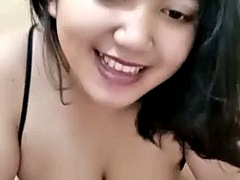 Grosse titten, Indonesisch, Masturbation, Titten