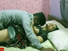 Indian hot teen best sex with his innocent sexy Bhabhi... Creampie on her face!! Real Indian hot sex